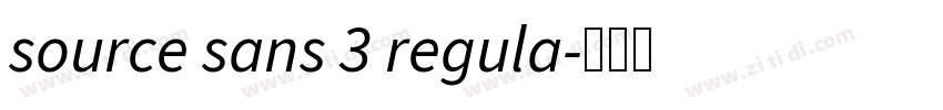 source sans 3 regula字体转换 source sans 3 regula字体转换
